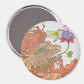 Drache der Naturschätze Magnet (Vorderseite/Rückseite)