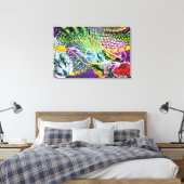 Drache der Rose Stretched Leinwand Art Prints (Insitu (Schlafzimmer))