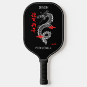 Drache der schwarzen Hand Pickleball Schläger (Vorderseite)
