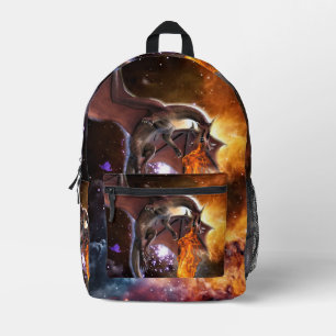 Drache der Sternengalaxie Bedruckter Rucksack
