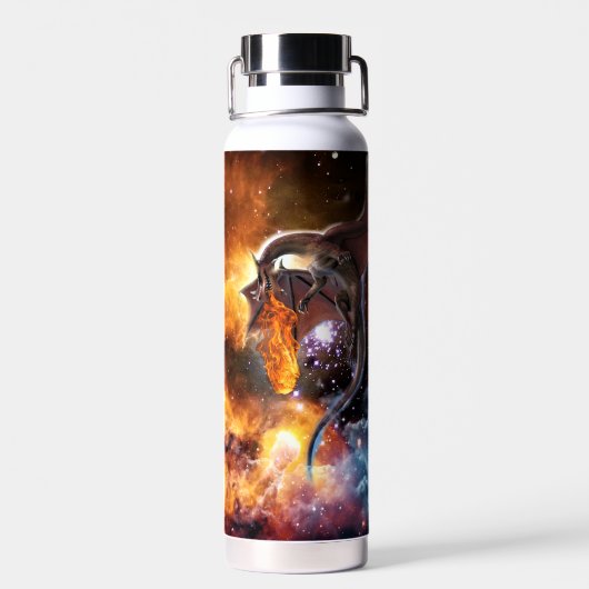 Drache der Sternengalaxie Trinkflasche (Rückseite)