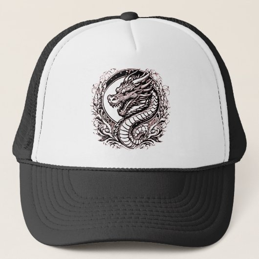 Drache der Weisheit Truckerkappe (Vorderseite)