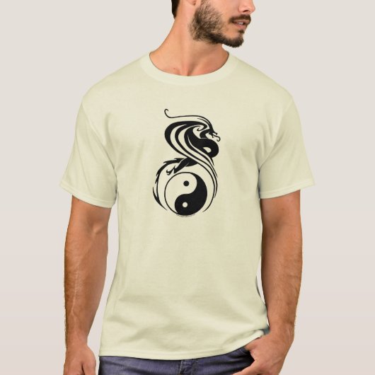 Drache, der Yang-Shirt ying ist T-Shirt (Vorderseite)