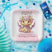 Drache der zwei Jahre alten Girl Pappteller (Party)