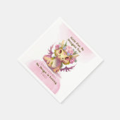 Drache der zwei Jahre alten Girl Serviette (Ecke)