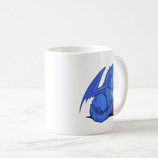 Drache des Blau-D20 Kaffeetasse (VorderseiteRechts)