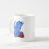 Drache des Blau-D20 Kaffeetasse (Vorderseite Links)