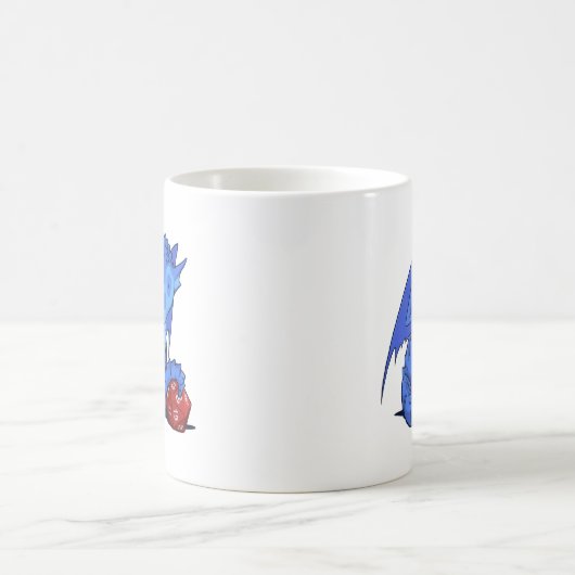 Drache des Blau-D20 Kaffeetasse (Mittel)