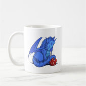 Drache des Blau-D20 Kaffeetasse (Links)