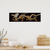 Drache des buddhistischen Posters Poster (Küche)