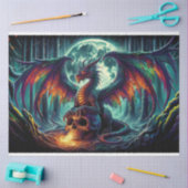 Drache des Feuerschädels Seidenpapier (Basteln)