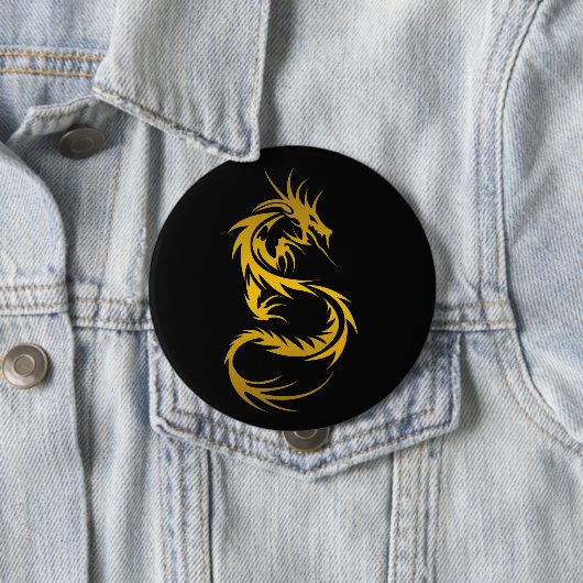 Drache des Goldknopfes Button (Beispiel)