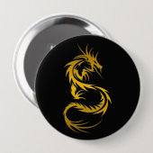 Drache des Goldknopfes Button (Vorne & Hinten)