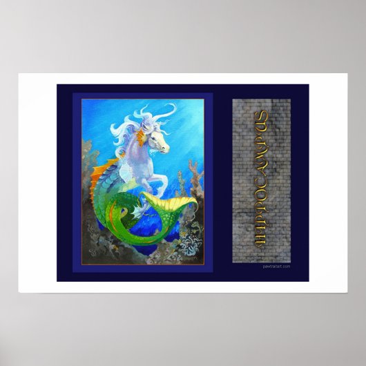 Drache des Hippocampus Sea Poster (Vorne)