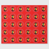 Drache des Jahres Geschenkpapier (Flach)