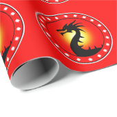 Drache des Jahres Geschenkpapier (Rolleneckpunkt)