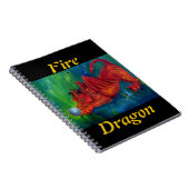 Drache des roten Feuers Notizblock (Rechte Seite)