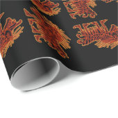 Drache des Untoten Geschenkpapier (Rolleneckpunkt)