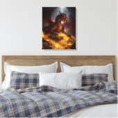 Drache des versteckten Schatzes Leinwanddruck (Insitu (Schlafzimmer))