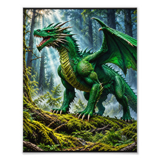 Drache des Waldlandes Fotodruck
