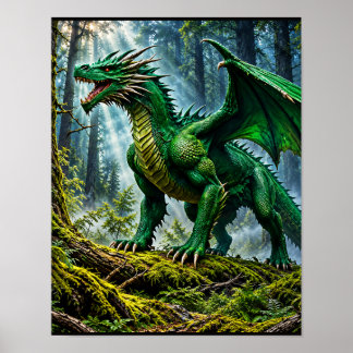 Drache des Waldlandes Poster