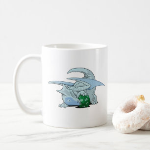 Drache des Weiß-D20 Kaffeetasse
