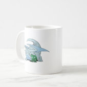 Drache des Weiß-D20 Kaffeetasse (Vorderseite Links)