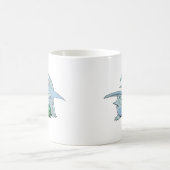 Drache des Weiß-D20 Kaffeetasse (Mittel)