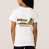 Drache Doudou Ducasse in Mons, Belgien T-Shirt (Rückseite)