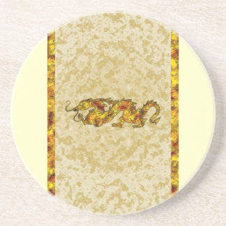 Drache-Drache-Ausschnitt des Kristalles Untersetzer