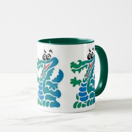 Drache, Drache, Drache Tasse (VorderseiteRechts)