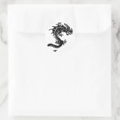 Drache, Dragon Runder Aufkleber (Tasche)