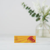 Drache - dünn mini visitenkarte (Stehend Vorderseite)