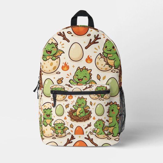 Drache Ei Nest Rucksack – Süßes Fantasy-Design (Vorderseite)