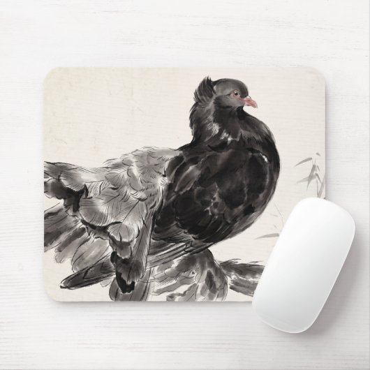 Drache ein indischer Fantailschwanztäubchen Mousepad (Mit Mouse)