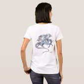 Drache-Einhorn-T-Shirt T-Shirt (Schwarz voll)
