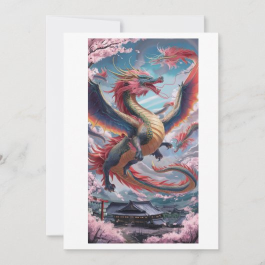 Drache Einladung (Vorderseite)