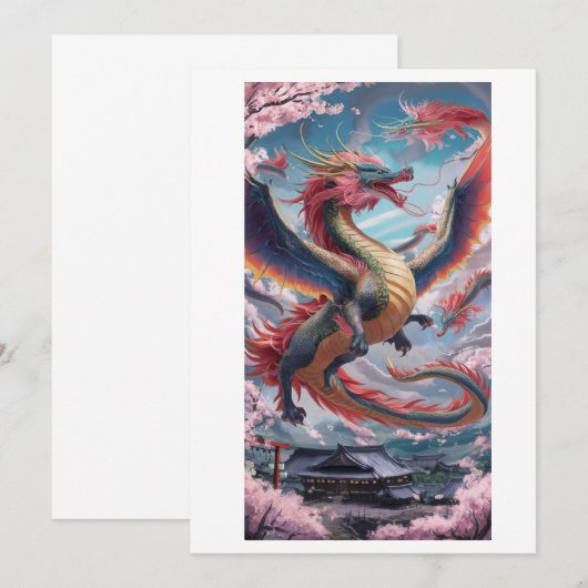 Drache Einladung (Vorne/Hinten)