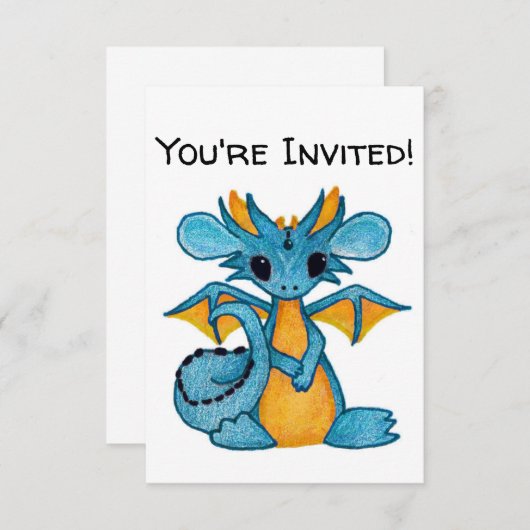 Drache Einladung (Vorne/Hinten)