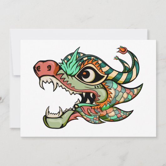 Drache Einladung (Vorderseite)