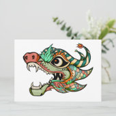 Drache Einladung (Stehend Vorderseite)