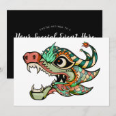 Drache Einladung (Vorne/Hinten)