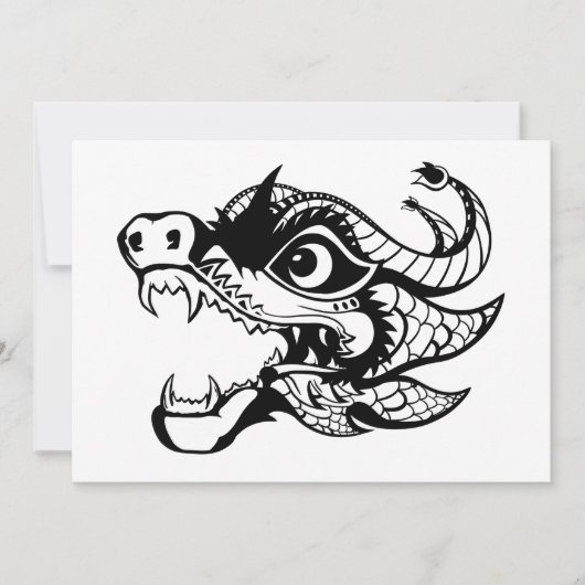 Drache Einladung (Vorderseite)