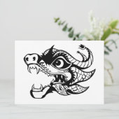 Drache Einladung (Stehend Vorderseite)