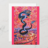 Drache-Einladung Einladung (Vorne/Hinten)