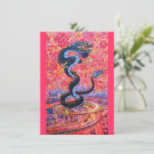 Drache-Einladung Einladung (Stehend Vorderseite)