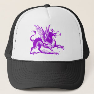 Drache Einprägung - Violett Truckerkappe