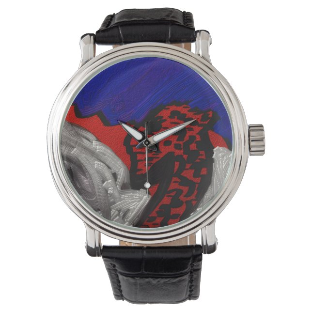 Drache Engel Armbanduhr (Vorderseite)