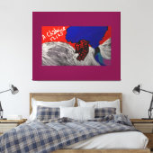 Drache Engel Leinwanddruck (Insitu (Schlafzimmer))