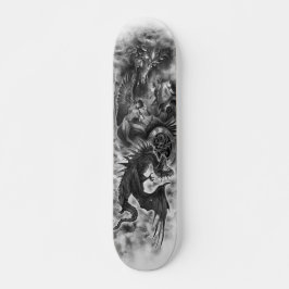 Drache-Engels-Fantasie-Plattform Skateboard